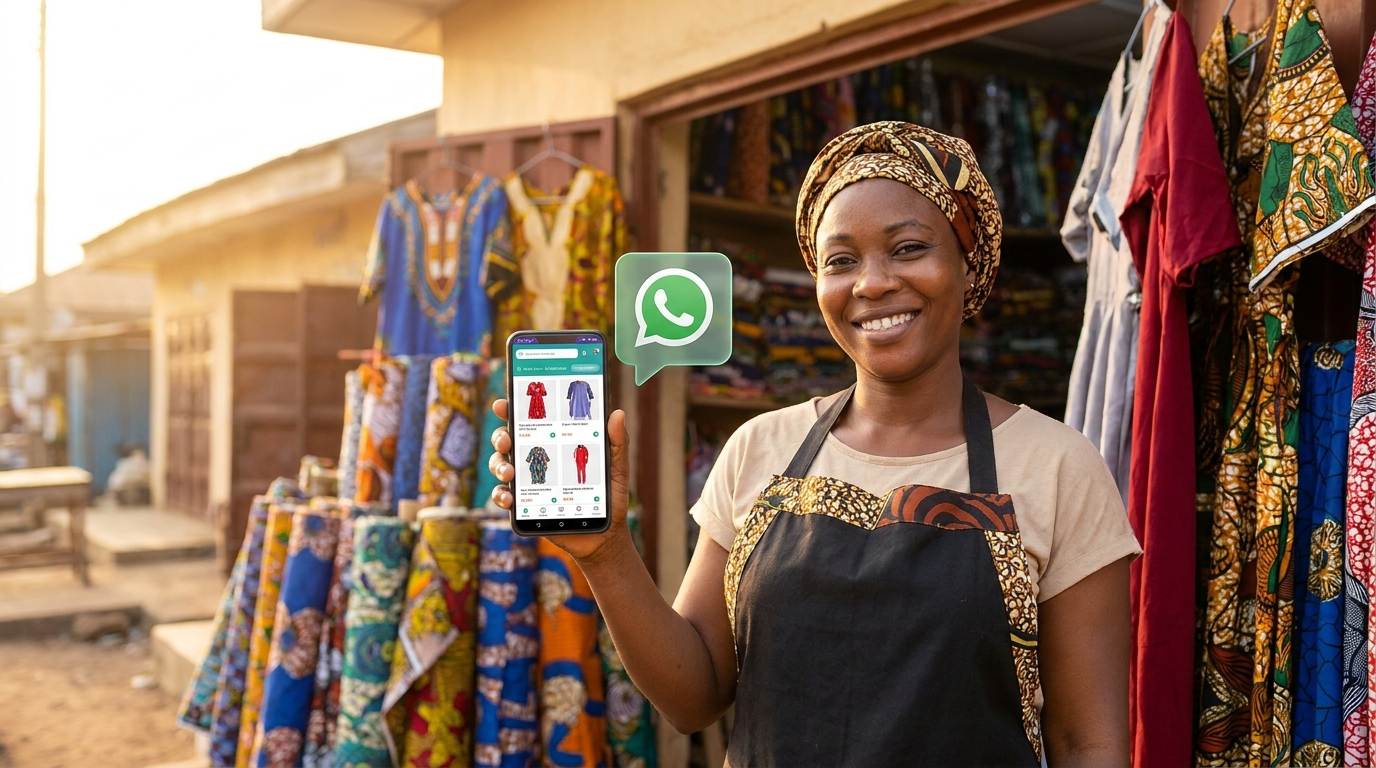 A small-business owner selling through Sauti
